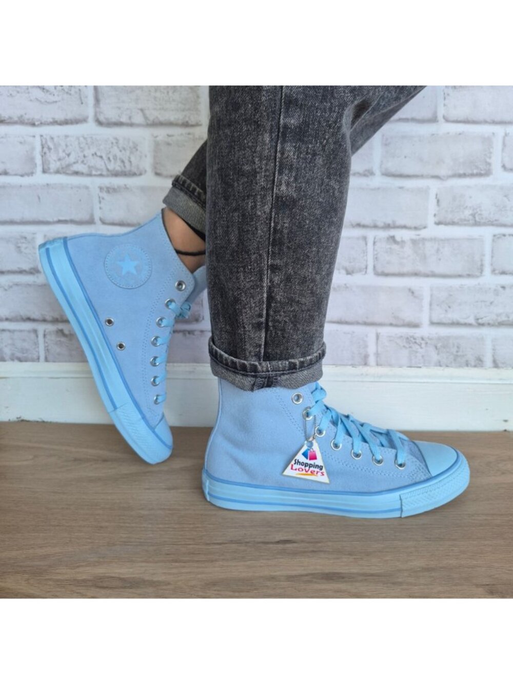 ⭐Converse Chuck Taylor X Shai Hi Sz 7.5 Women's shoes Sneaker Light Blue A18995C - Picture 3 of 16